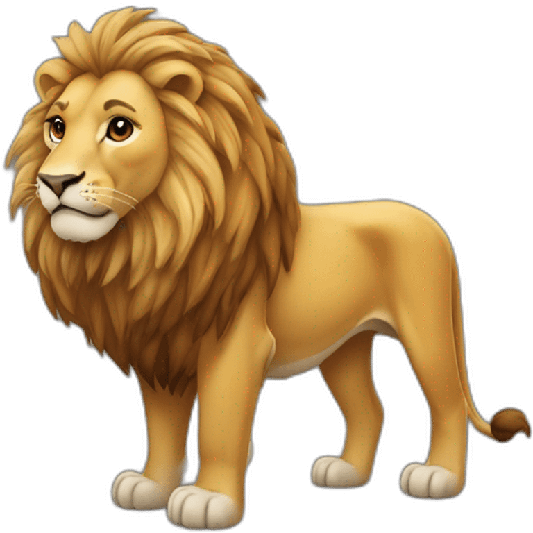 Lion sur fourmi emoji