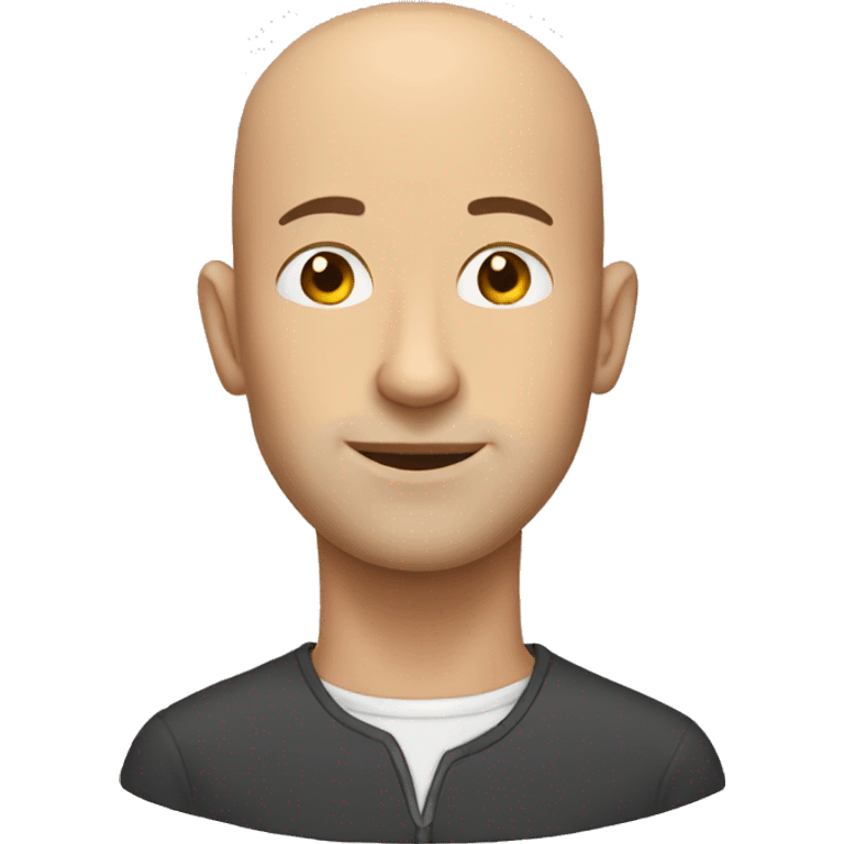 Tall slim bald man emoji