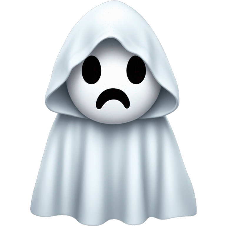 cute ghost with hoodie on emoji