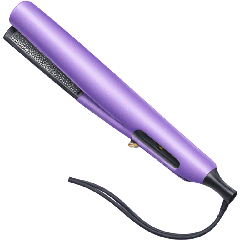 pastel purple hair straightener curling iron emoji