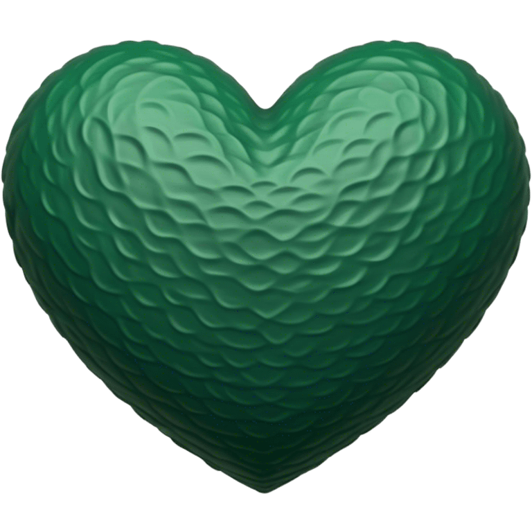 dark green heart emoji