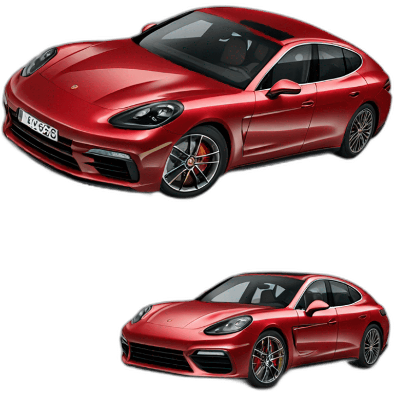 Red Porsche Panamera emoji