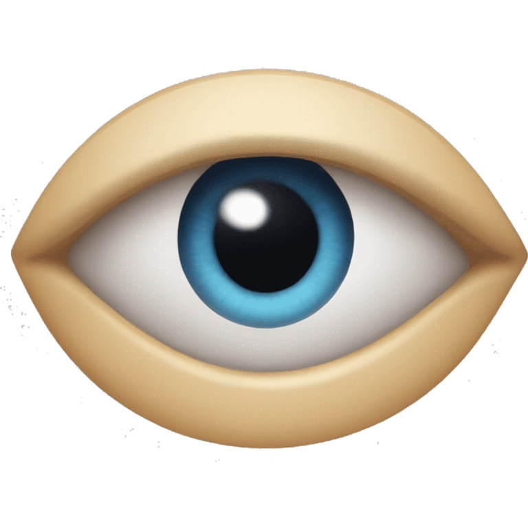 Emoji of a small eye with its eyebrow close to it and a big eye with its eyebrow far from it and looking like there is something suspicious emoji