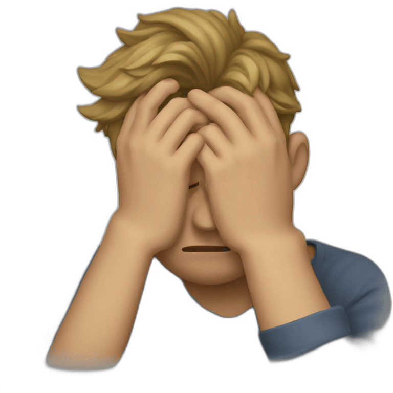 man facepalm emoji