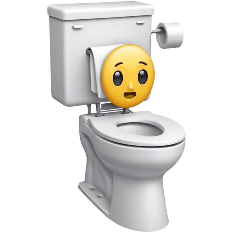 A skibdi toilet or a toilet with a head coming out emoji