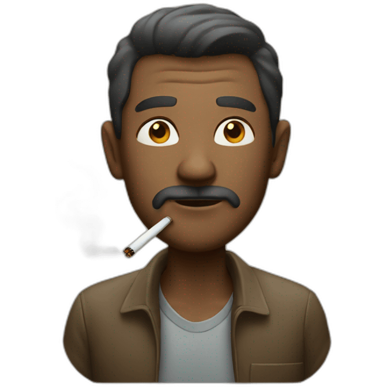 man who smokes emoji