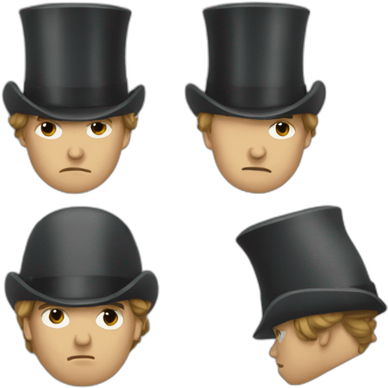 Sad napoléon emoji