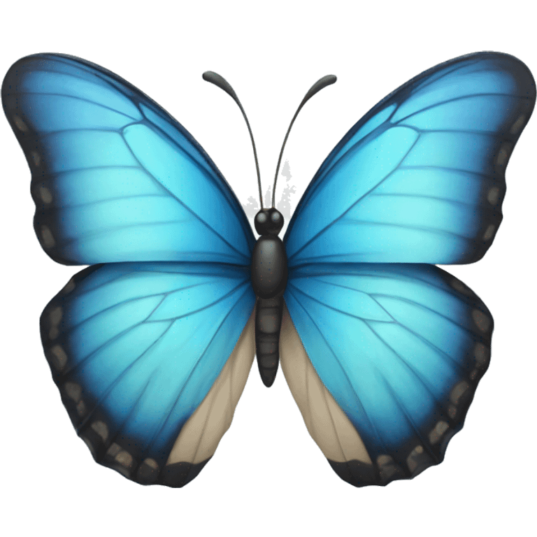 Blue butterfly emoji