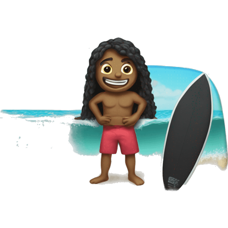 Boogie board surfi emoji