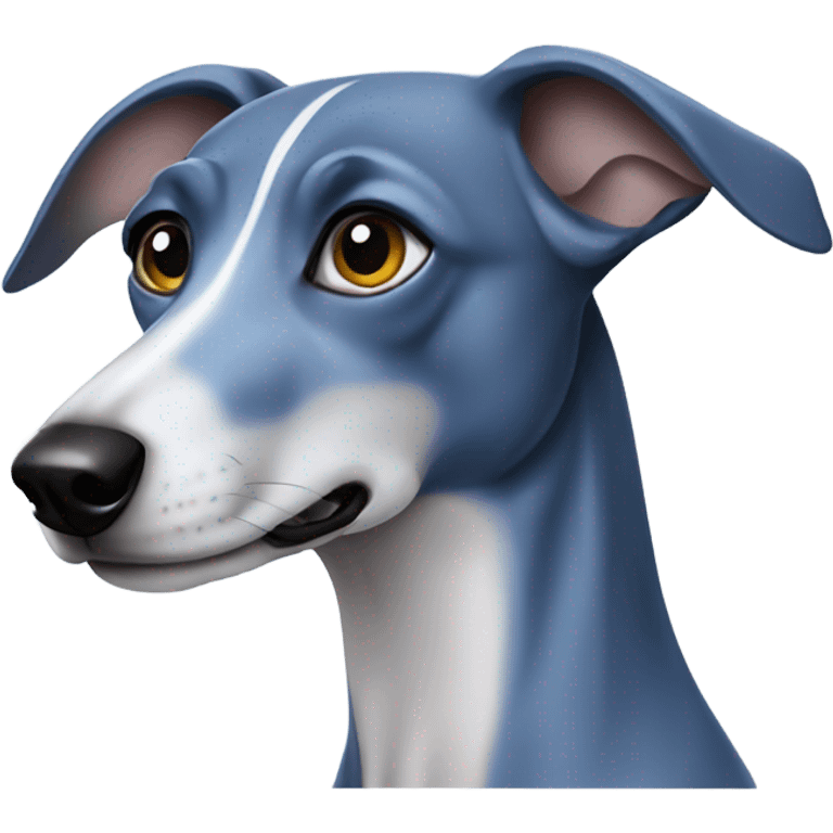 Blue whippet emoji