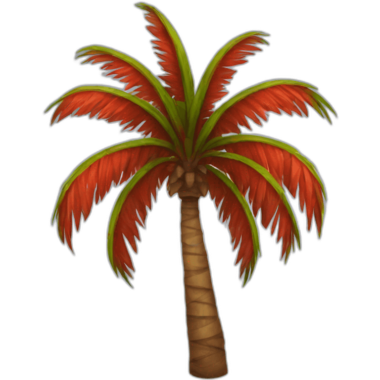 red palm emoji