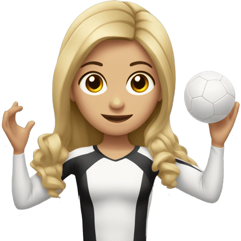 Gimnasta con pelota emoji