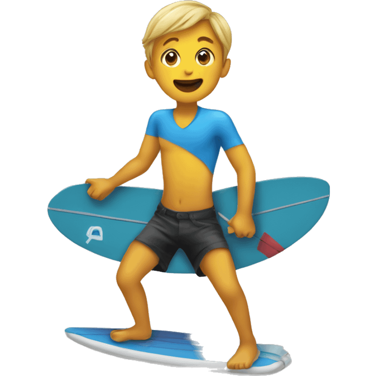 kid surfing the internet emoji