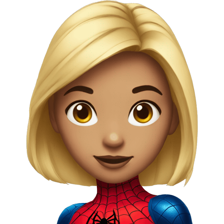 niña  spiderman emoji