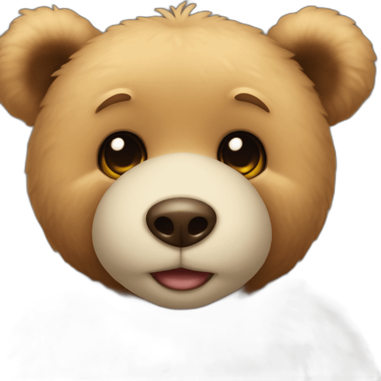 Teddy bear whith eyesheart emoji