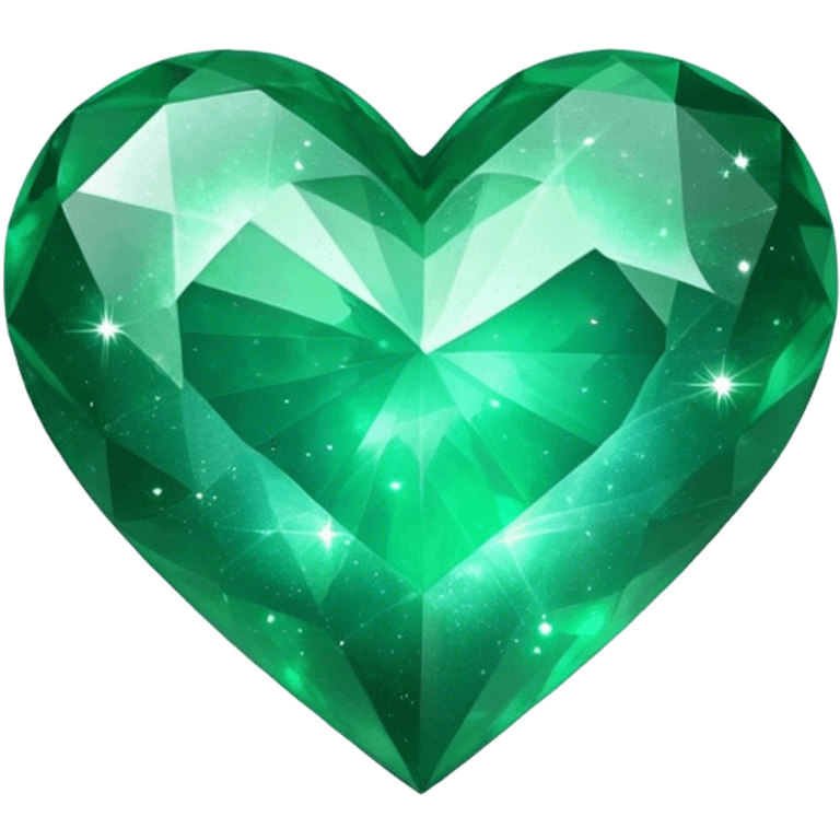 emerald color galaxy heart emoji