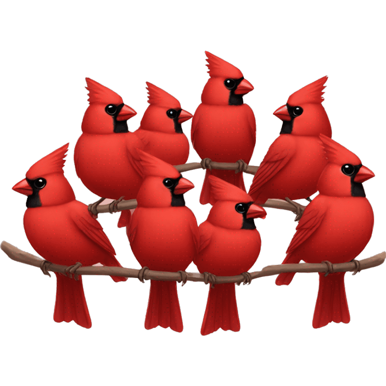 Flock of Cardinals emoji emoji