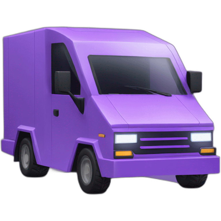 cybertruck in violet emoji