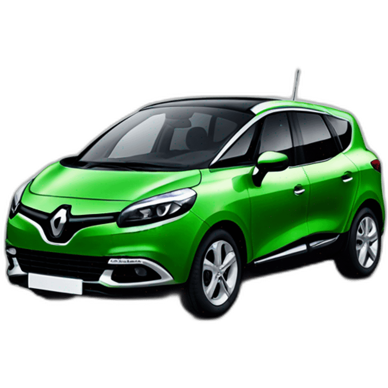 renault scenic green car emoji