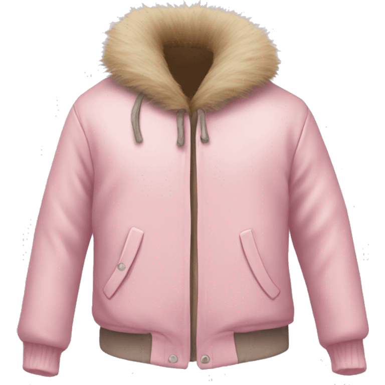 Furry light pink jacket emoji