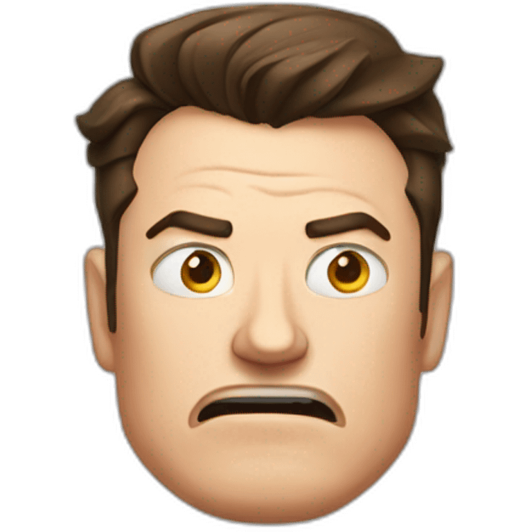 Angry Elon Musk Face emoji