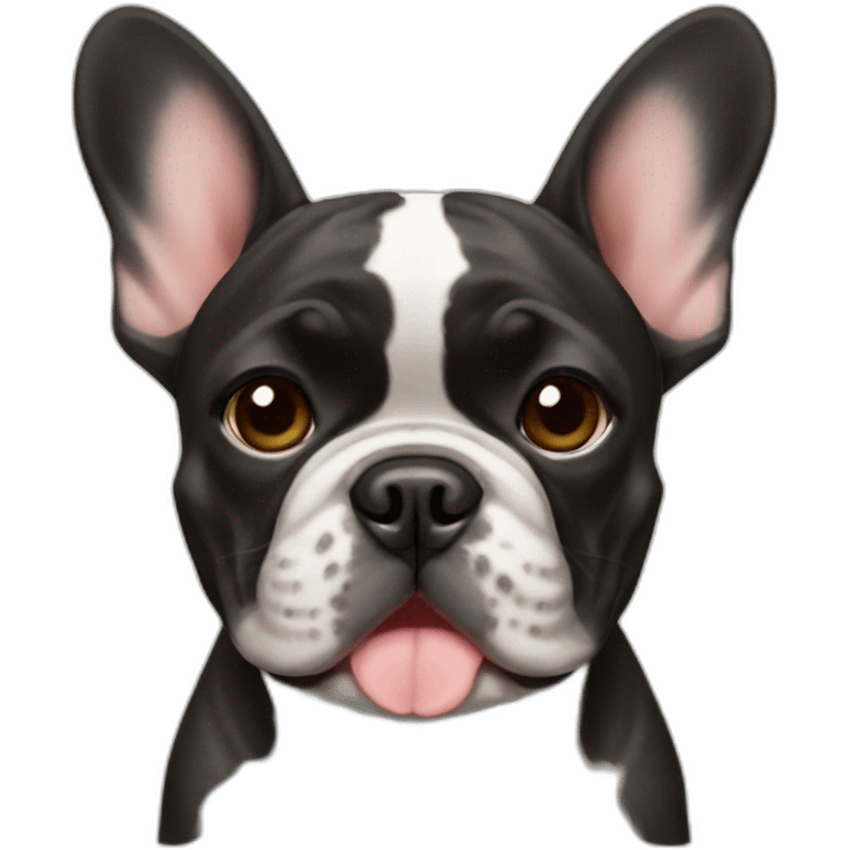 Brindle French bulldog emoji