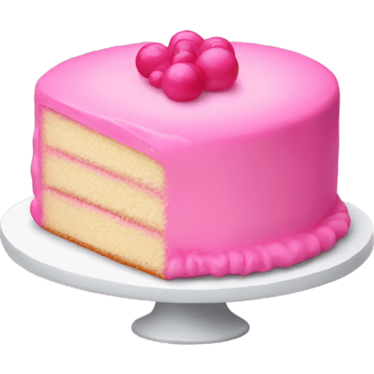 Pink cake emoji