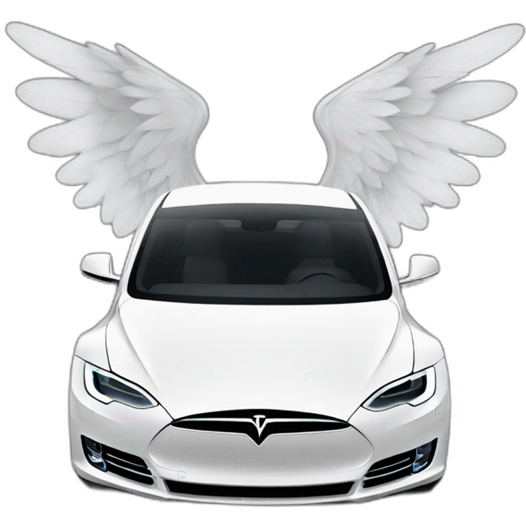 tesla with wings emoji