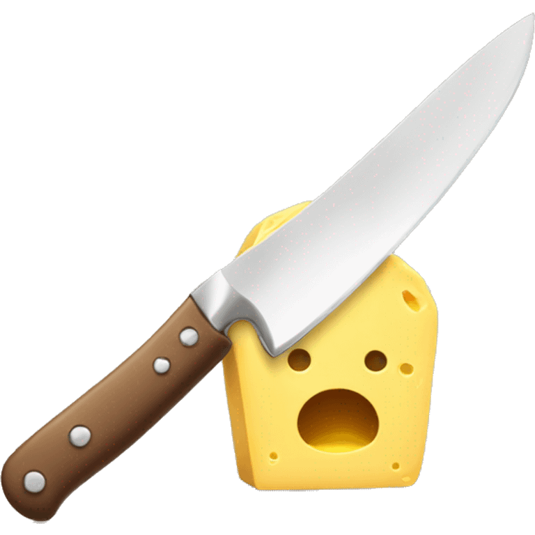 A hot knife through butter emoji