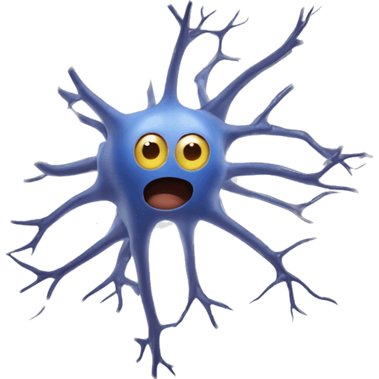 Funny neuron emoji