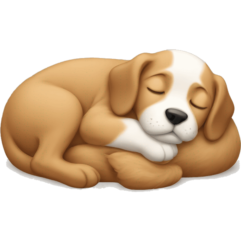 Sleeping puppy emoji