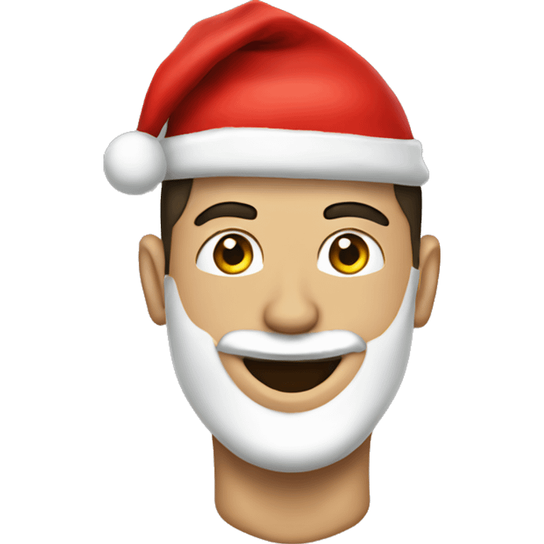 cristiano ronaldo with santa hat emoji