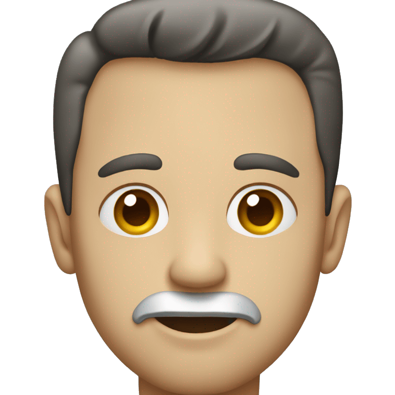 A man with a bone in his jaw emoji