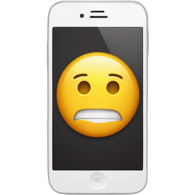 iphone avec de la batterie emoji