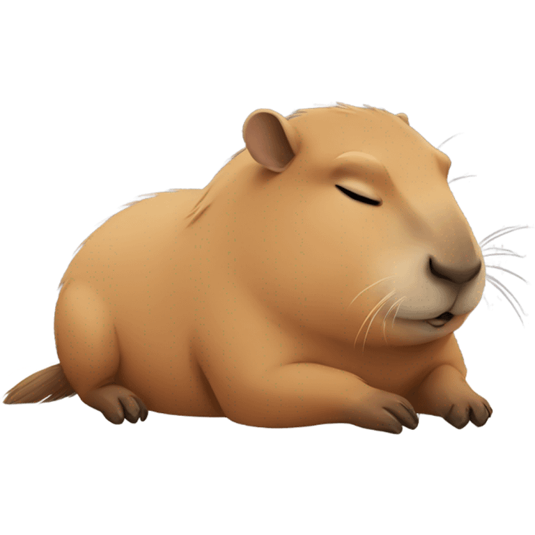 Capybara sleepy emoji