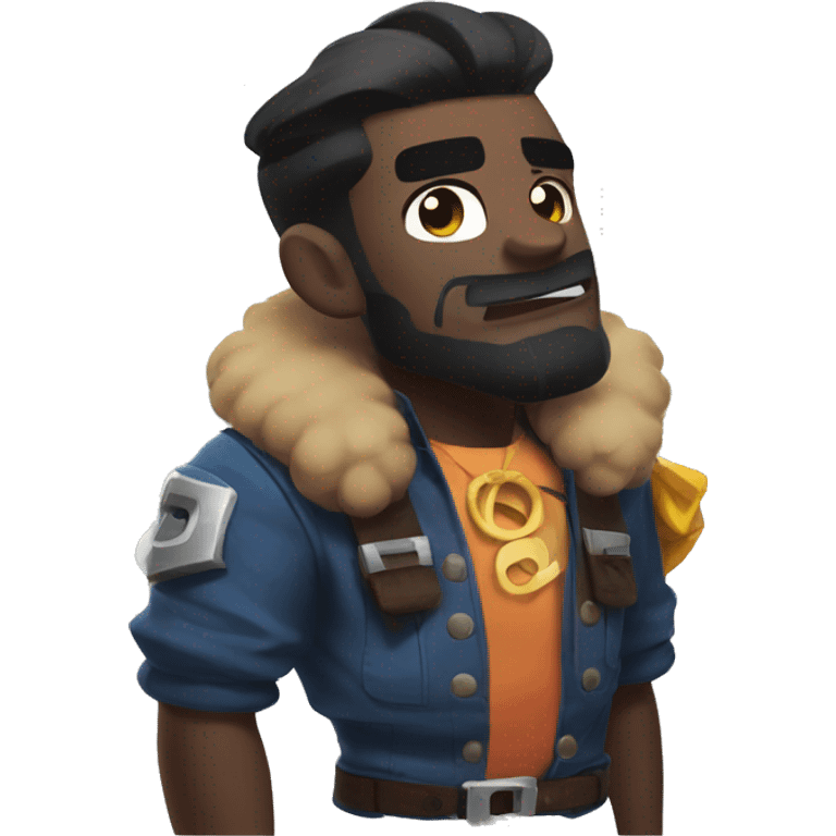 Leon from brawl stars emoji