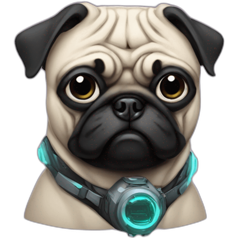 cyberpunk pug emoji