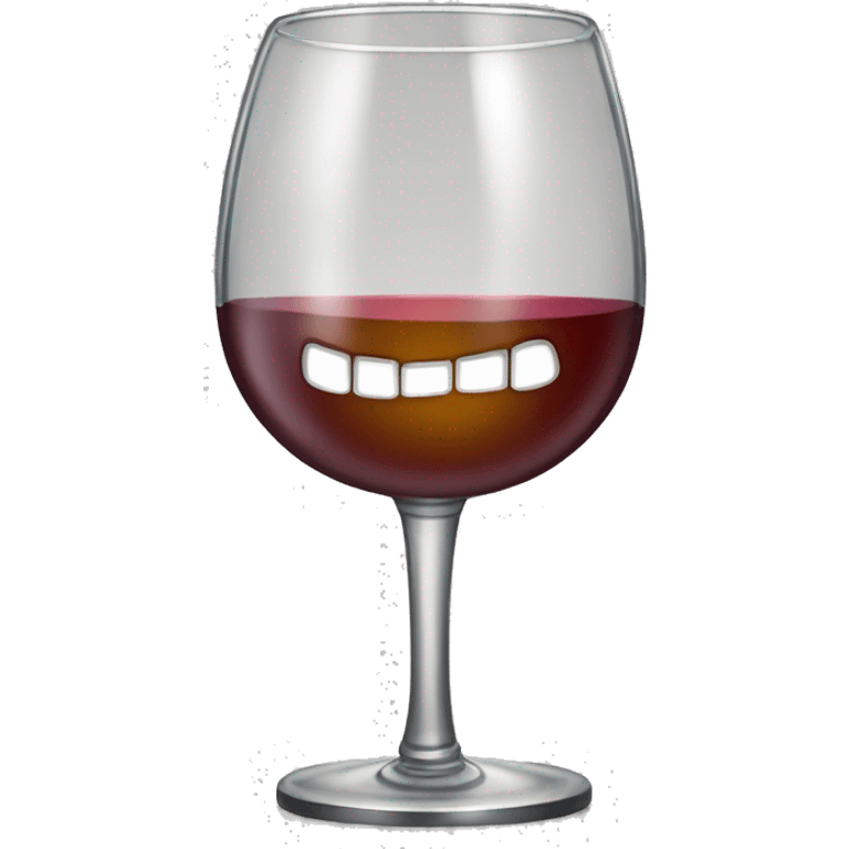 wine glass mixed with a microphone emoji