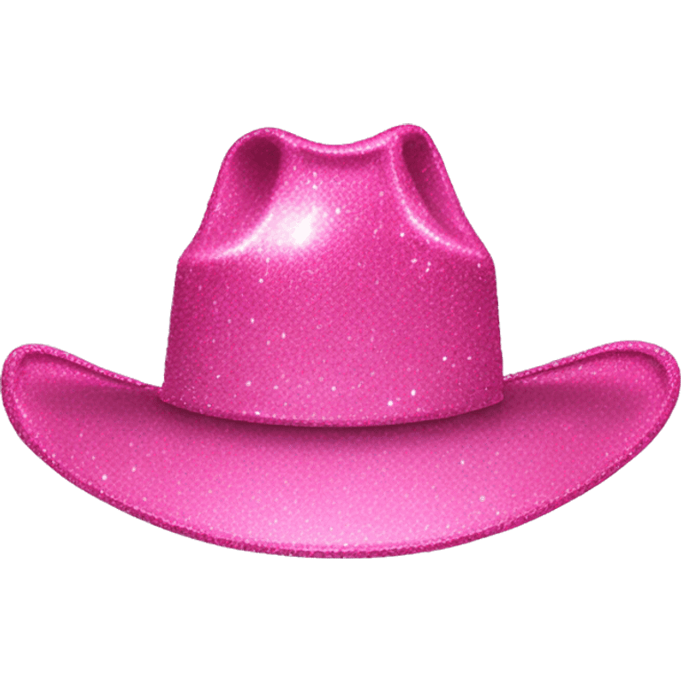 pink sparkly cowgirl hat emoji