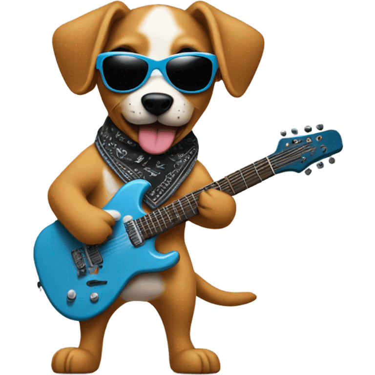 Rock and roll dog emoji