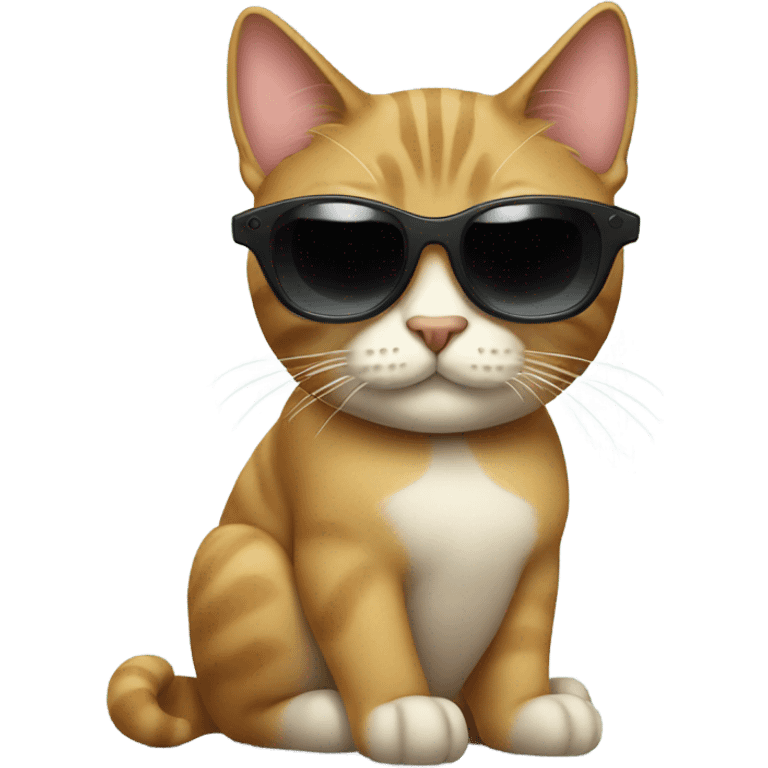 Cat with sunglasses emoji