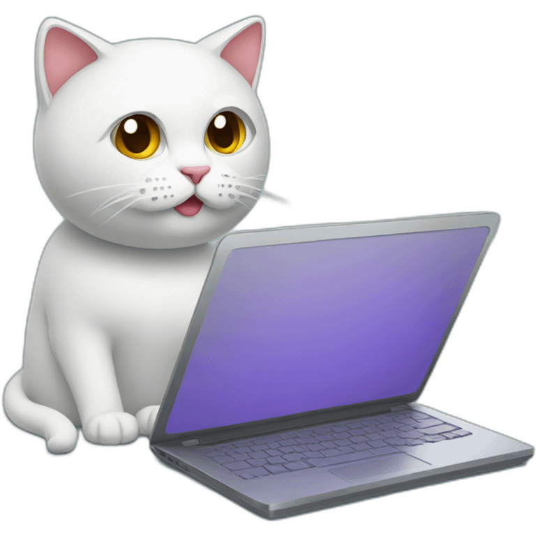 coding laptop cat emoji