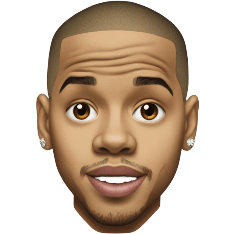 Hyper Realistic Chris Brown forever album  emoji