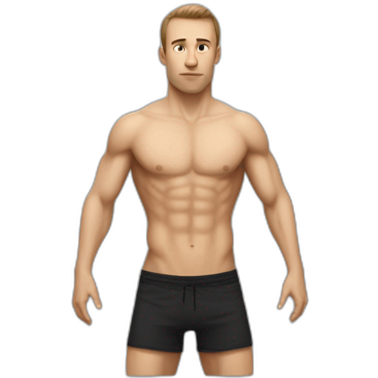 Slavic parkour guy bare torso skinny thin emoji