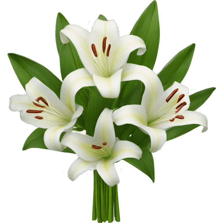 bouquet of lilies emoji