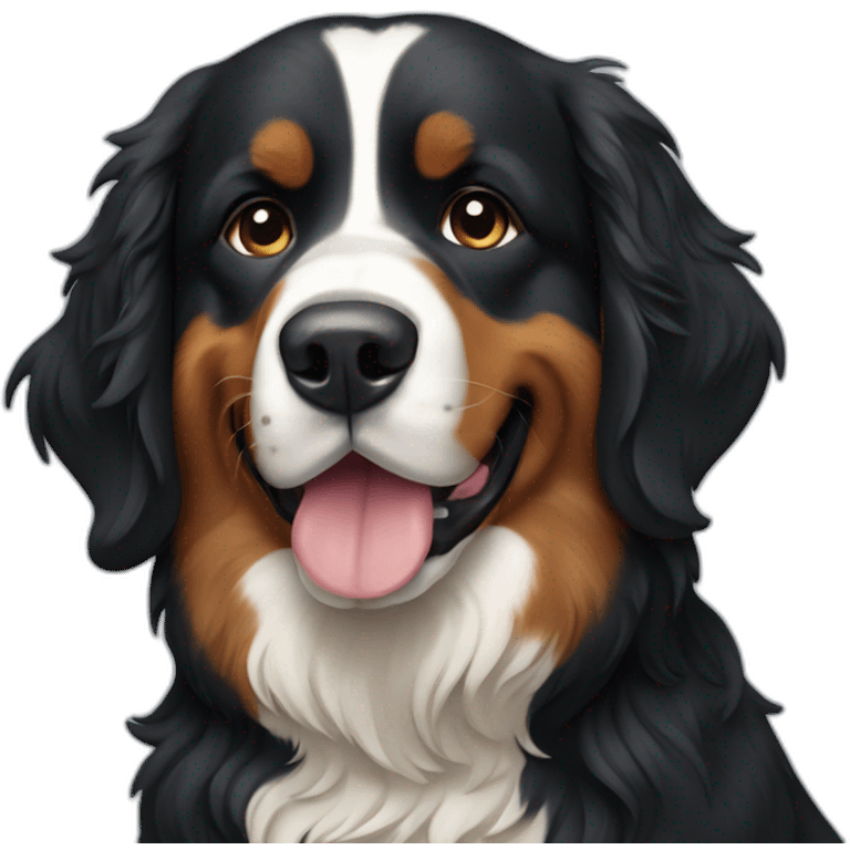 Bernese mounting dog emoji