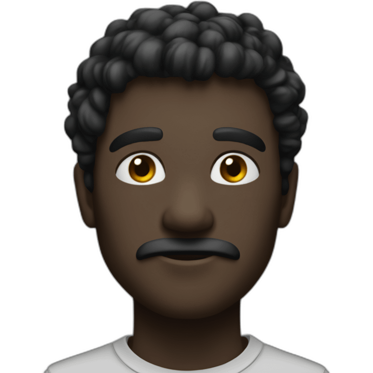 Homme noir cueillant du coton emoji