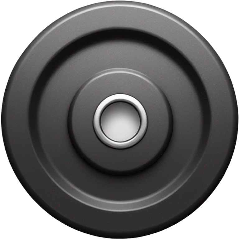 Black weight plate emoji