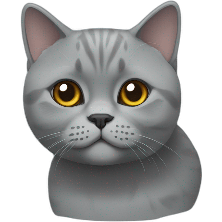 grey British shorthair emoji