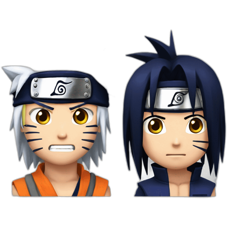 Naruto et Sasuke emoji